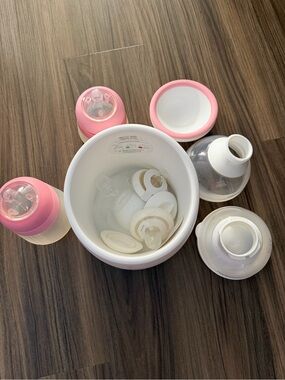 Nanobebe Bottle Set with bottle warmer
